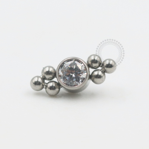 TN524-1 Topo Titânio F-136 - Zircônia Cristal