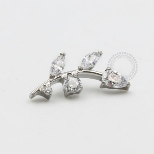 TN557-1 Topo Titânio F-136 - Zircônia Cristal