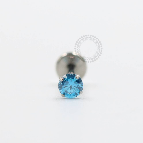 TN340-3 Labret Titânio F-136 - Zircônia Azul