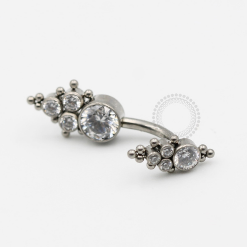 TN421-1 Navel Titânio F-136 - Zircônia Cristal