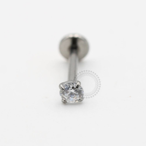 TN54 Labret Titânio F-136 - Zircônia Cristal