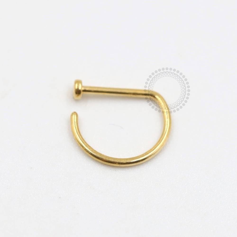TN221 D Ring Titânio PVD Gold 