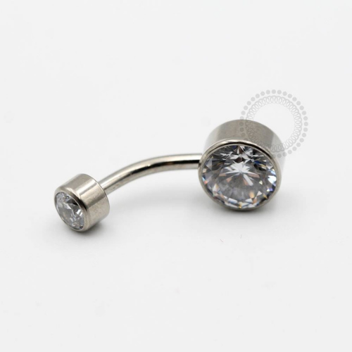TN92 Navel Titânio F-136 - Zircônia Cristal