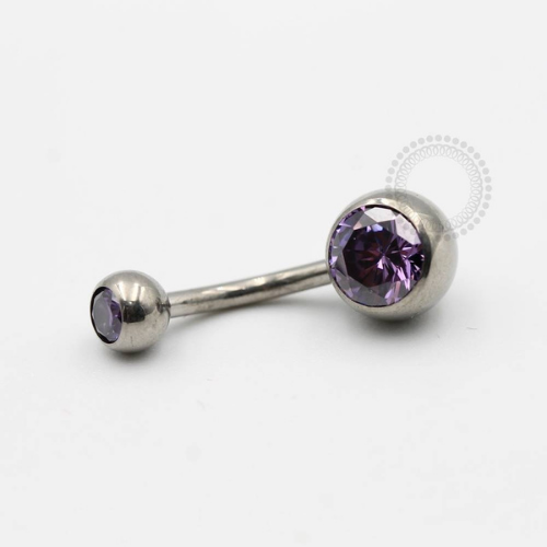 TN99-4 Navel Titânio F-136 - Zircônia Roxo