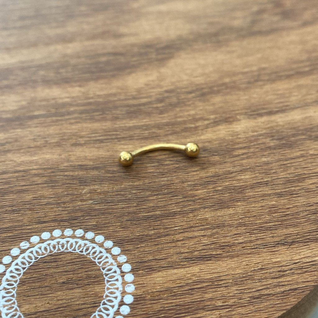 PA00 Microbell Curvo Aço PVD Gold