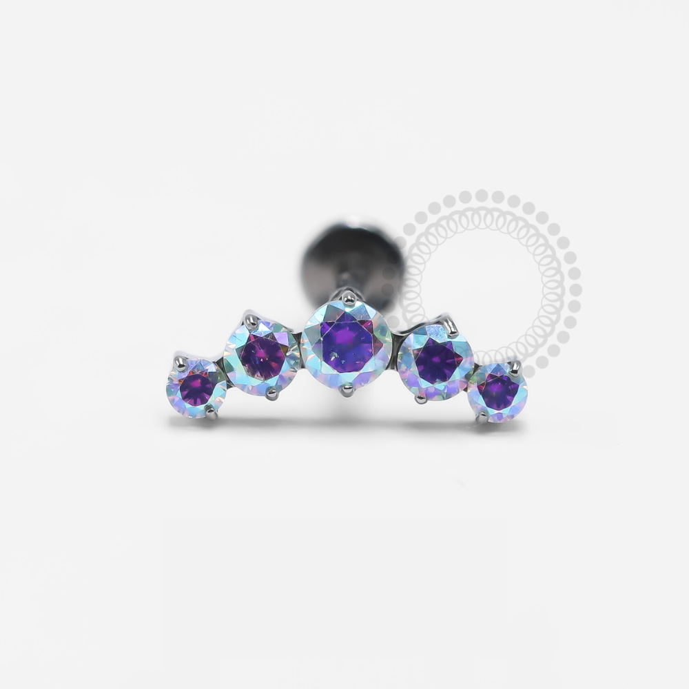 PB129 LABRET CLUSTER CRAVEJADO 