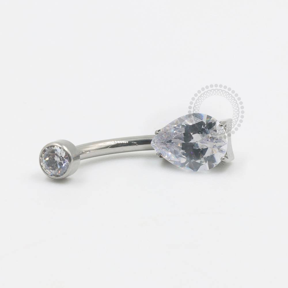 TN526 Navel Gota Zircônia Titanio