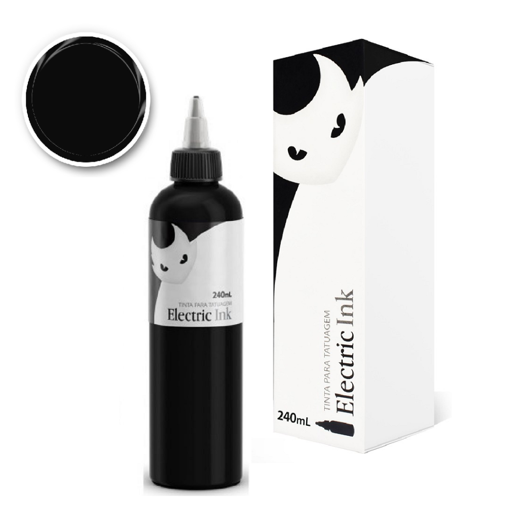 Tinta Electric Ink Preto Linha/Marfim 