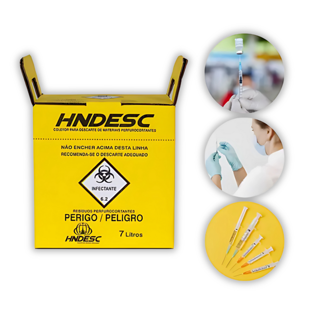 Coletor Perfuro Cortante Hndesc Amarelo