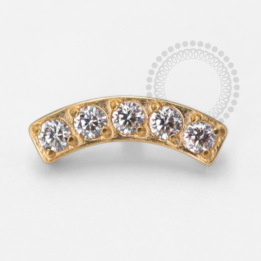 TN1443 Topo Titânio PVD Gold - Zircônia