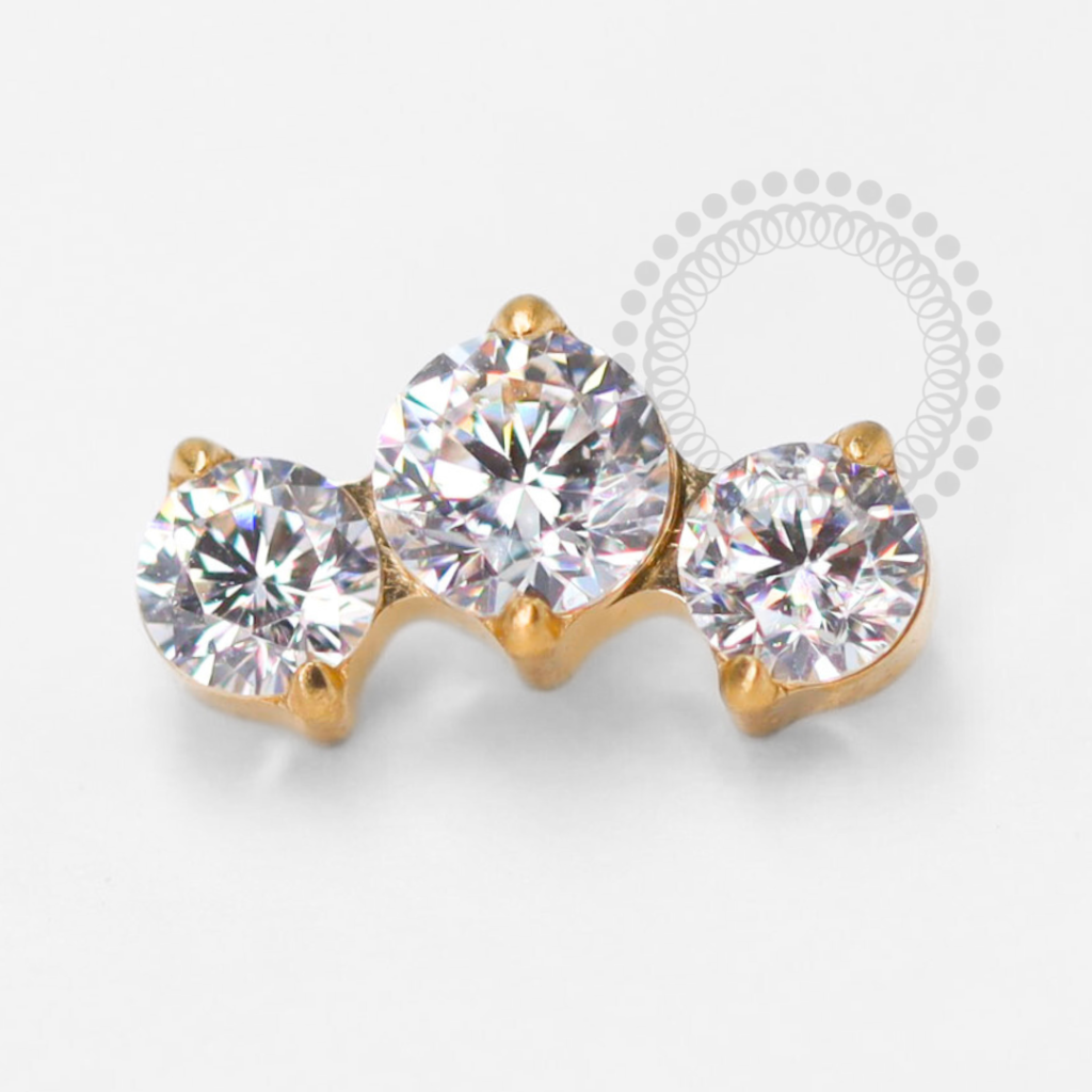 TN1442 Topo Titânio PVD Gold - Zircônia