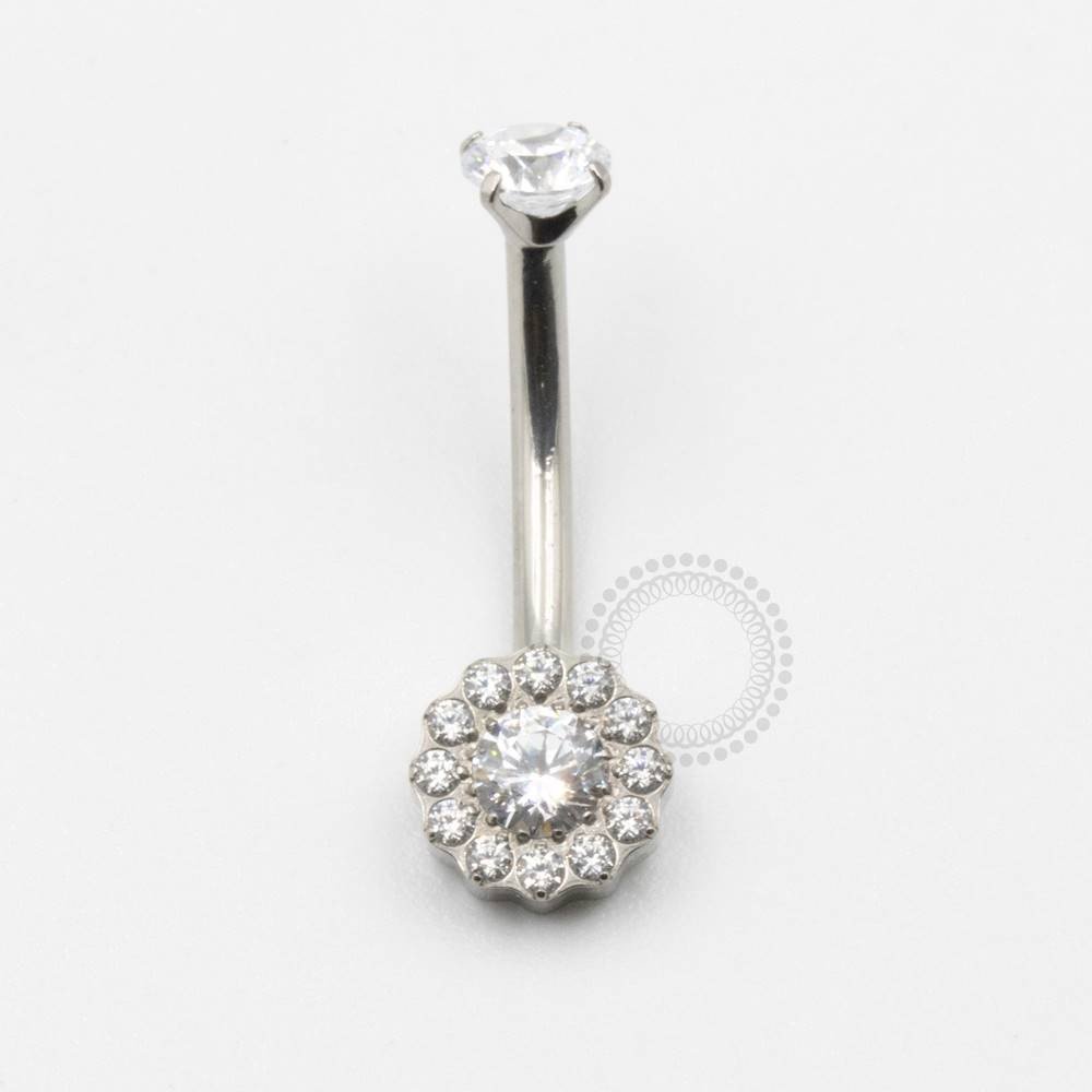 TN634 - 1 Navel Titânio F-136 - Zircônia Cristal