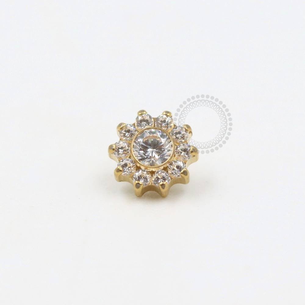 TN292 Topo titânio PVD Gold - Zircônia