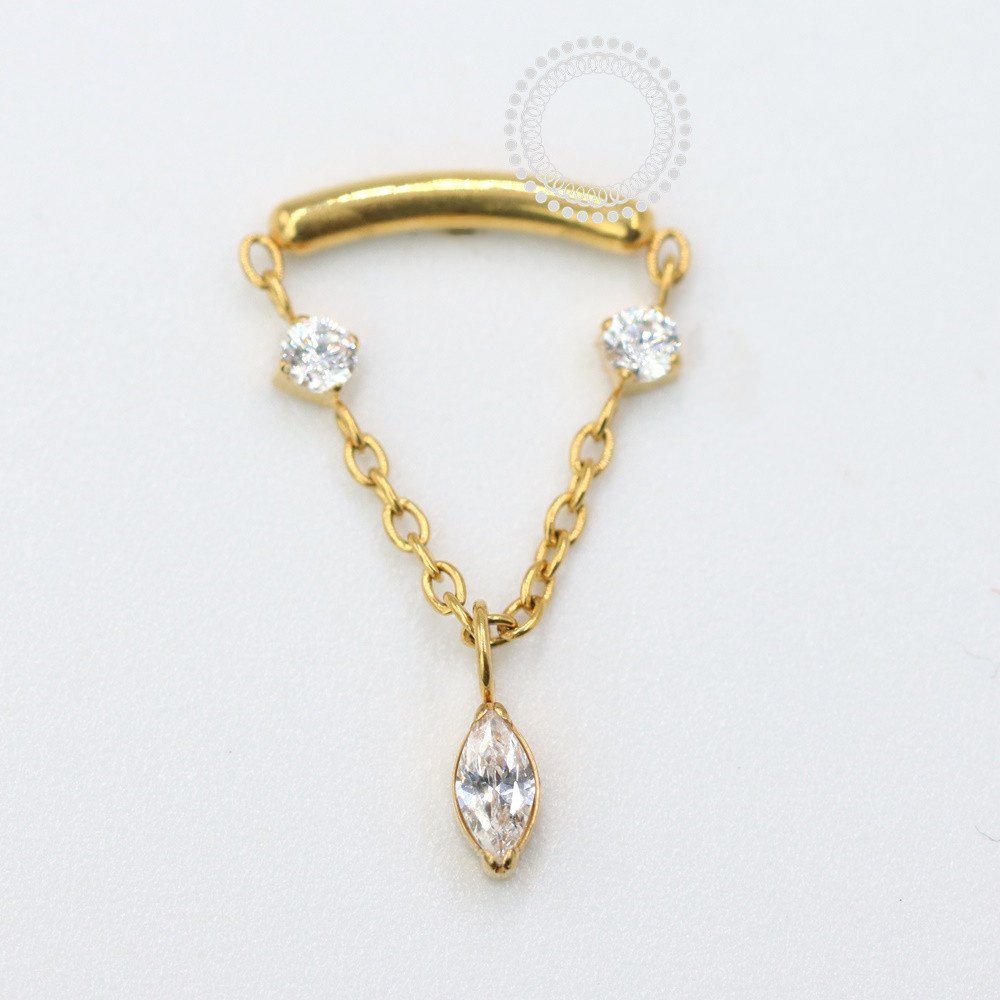 TN1516 Topo Titânio PVD Gold - Zircônia
