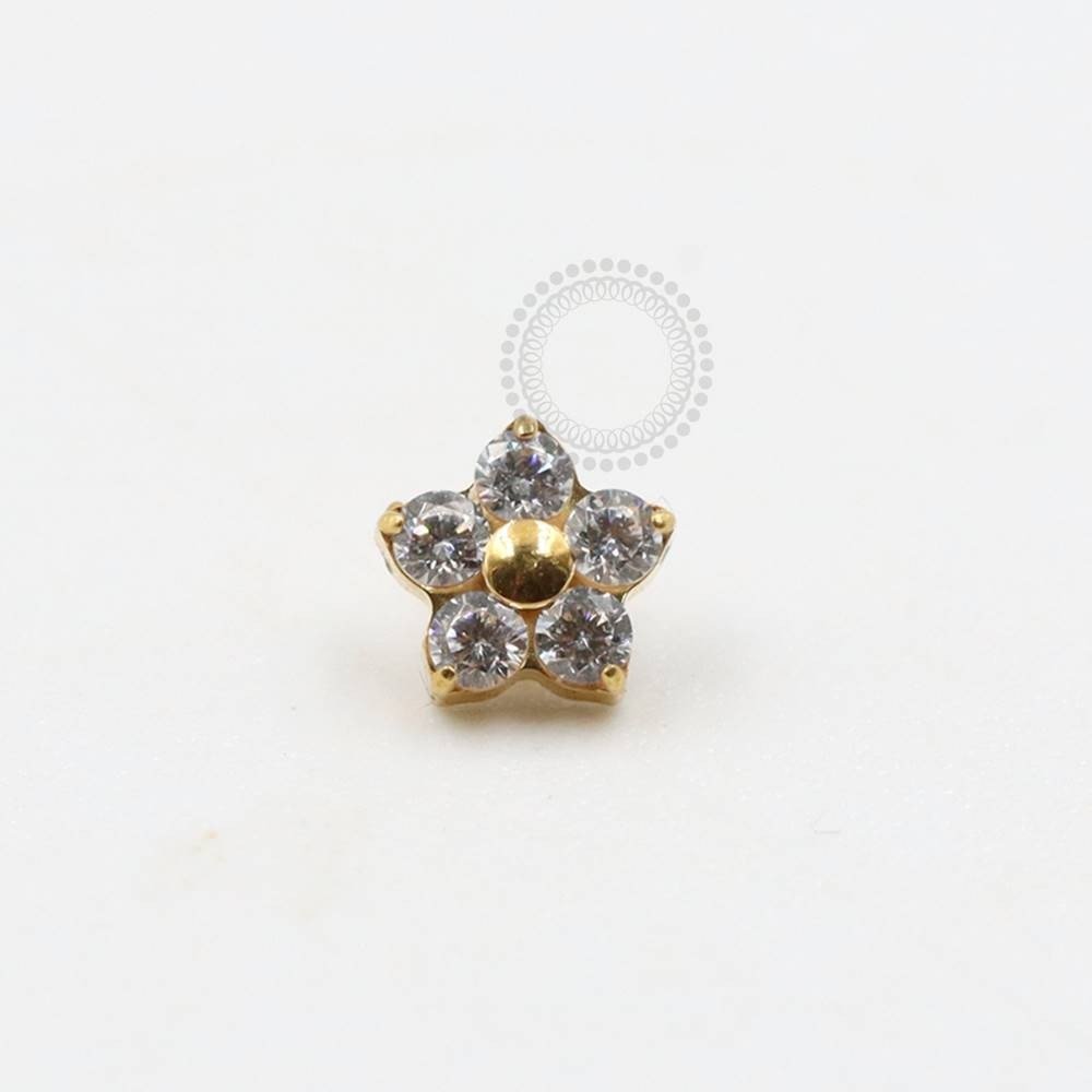 TN960 Topo flor Titânio PVD Gold