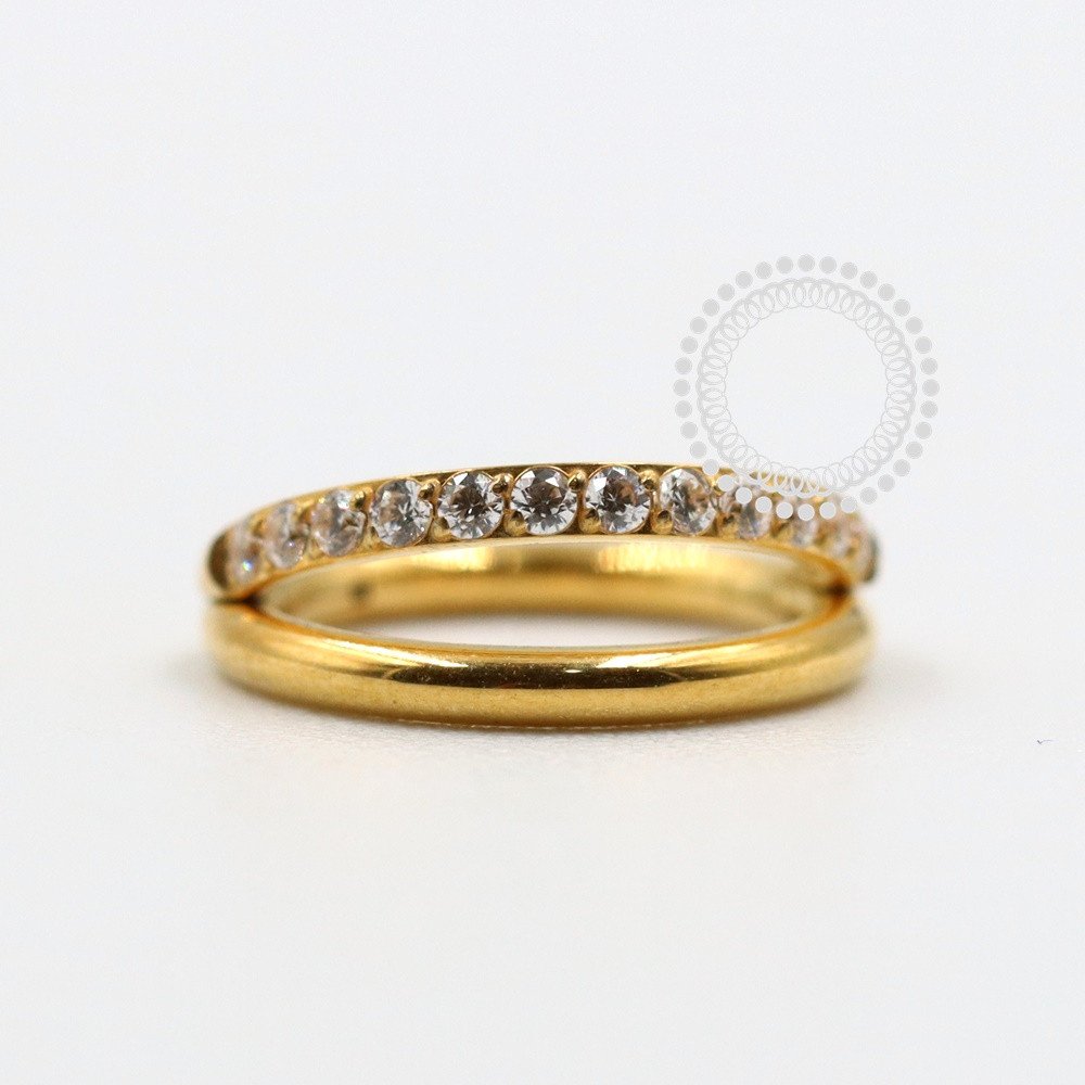 TN1083 Segmento Titânio PVD Gold - Zircônia 
