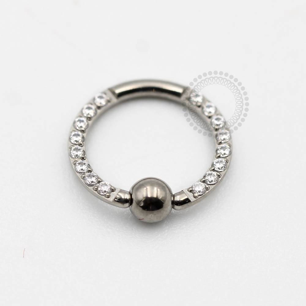 Argola segmentada titânio - TN35