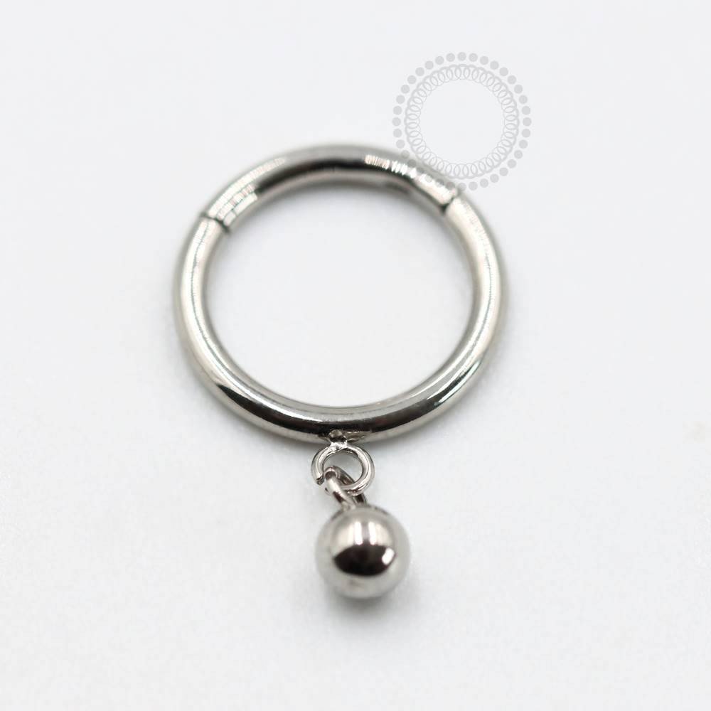 Argola segmentada titânio - TN833