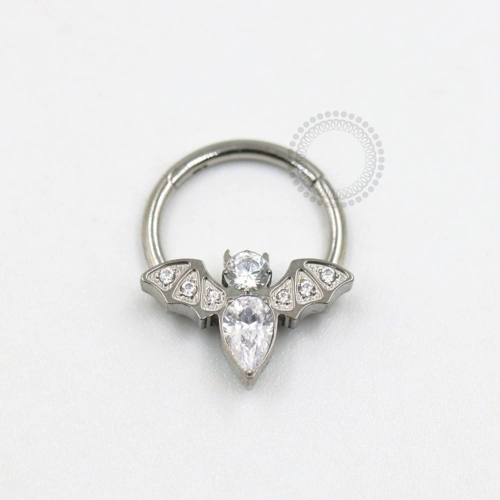 Argola segmentada titânio - TN274