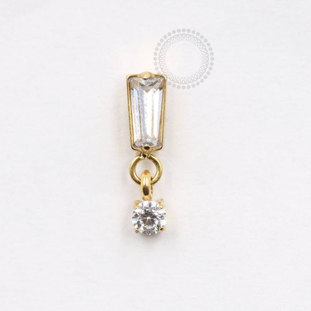 TN755 - TOPO DE CRISTAL COM PINGENTE