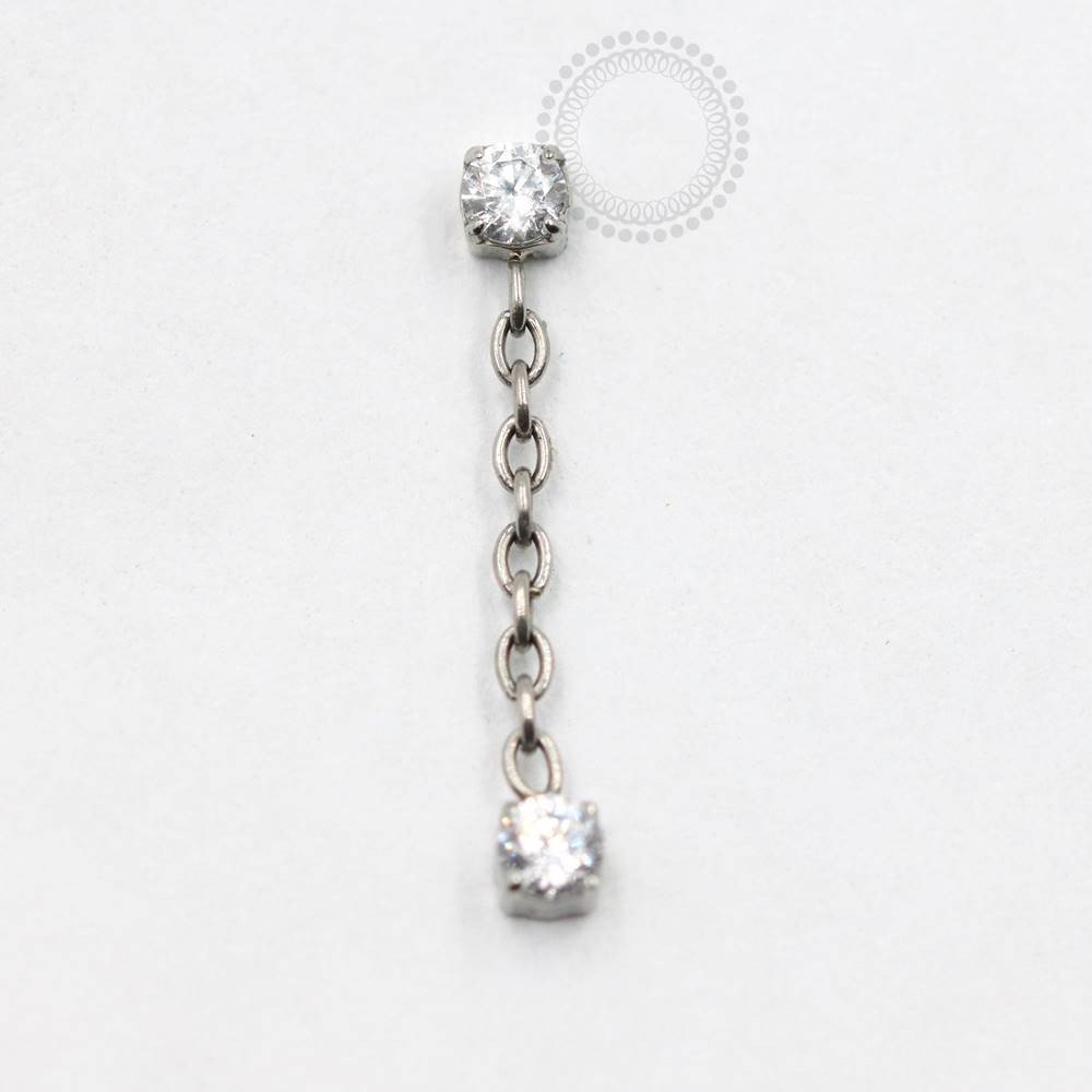 TN746 - Topo pingente ponto de luz cristal