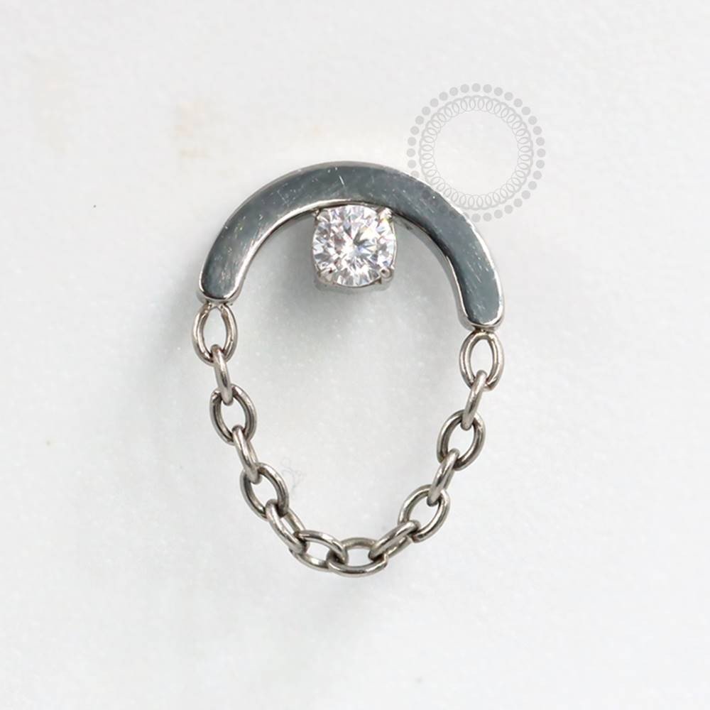 TN729 - Topo curvo ponto de luz com corrente