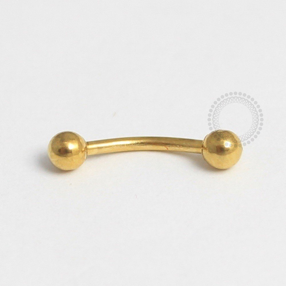 PVD15 Microbell Curvo Aço Gold 