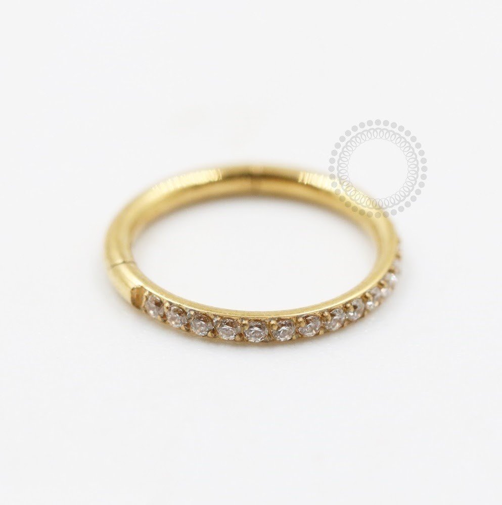 PVD90 Segmento 1.0 Aba Nasal Delicada Zirconia Aço Gold 