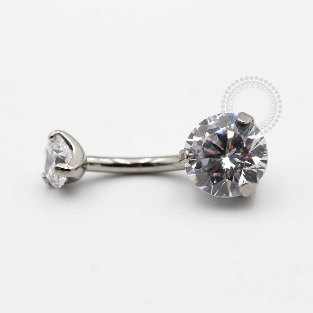 TN01 Navel Pedra Zirconia Titanio G