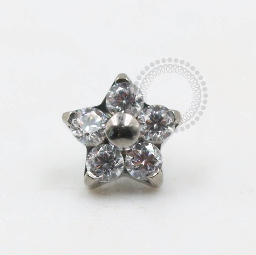 TN294 Topo Mini Flor Titanio 