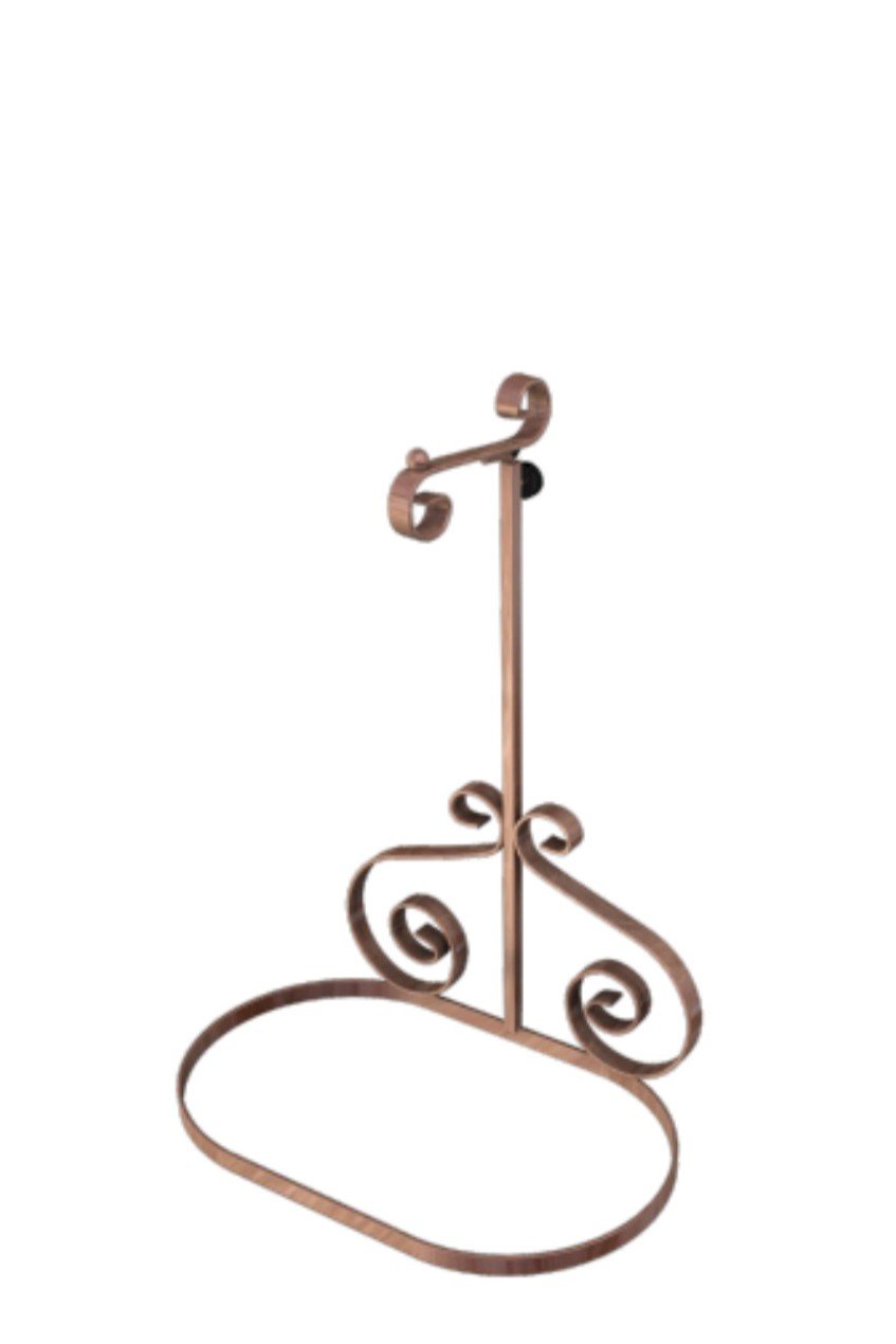 PORTA BOLSA ROSÊ COM ARABESCO DE BALCÃO 