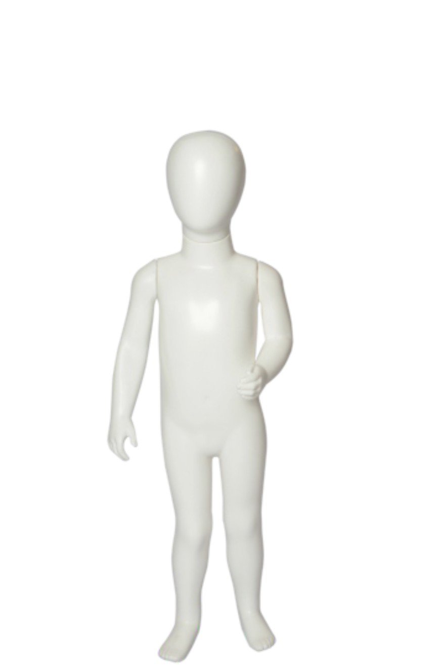 MANEQUIM INFANTIL POSE UNISSEX BRANCO 