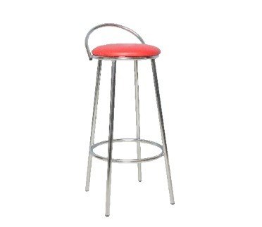 BANQUETA CROMADA COM ENCOSTO