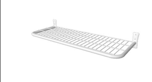 PRATELEIRA SEM CABIDEIRO P/ PAREDE BRANCA