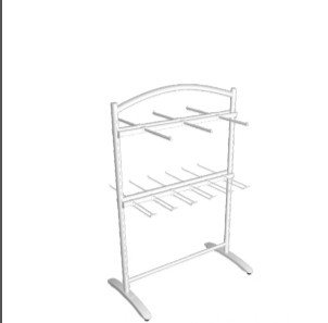 ARARA CENTRAL ARO CURVO 1.20M BRANCA