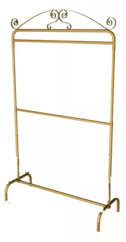 ARARA DESFILE 2 NIVEIS DOURADA COM ARABESCO