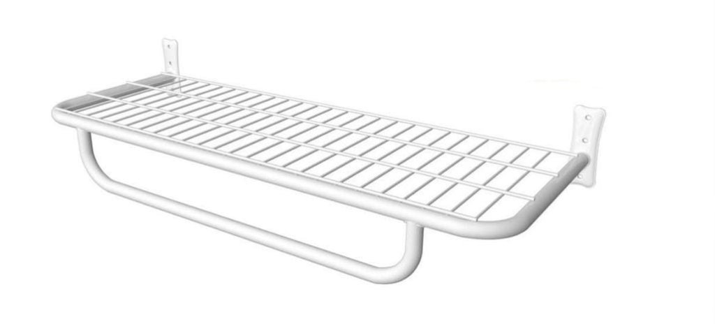 ARARA PRATELEIRA COM CABIDEIRO P/ PAREDE BRANCO 