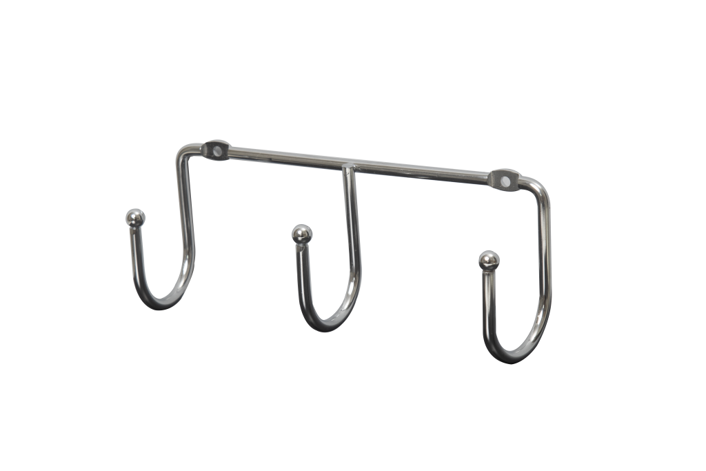 GANCHO DE PROVADOR COM 3 CROMADO