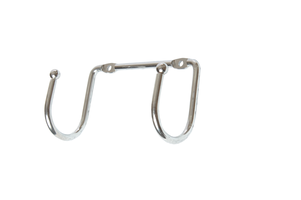  GANCHO DE PROVADOR COM 2 CROMADO