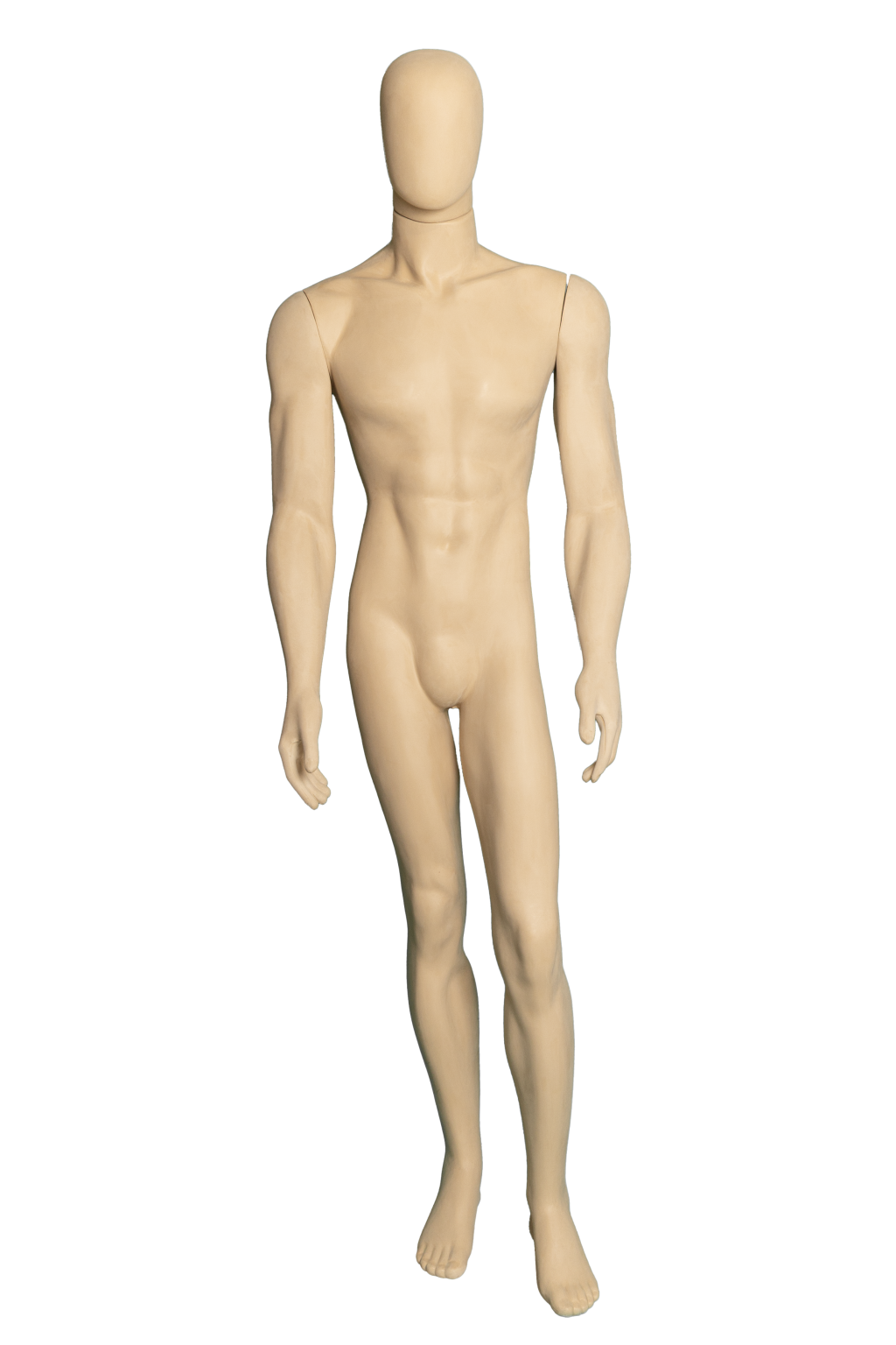 MANEQUIM MASCULINO VELUDO BEGE 