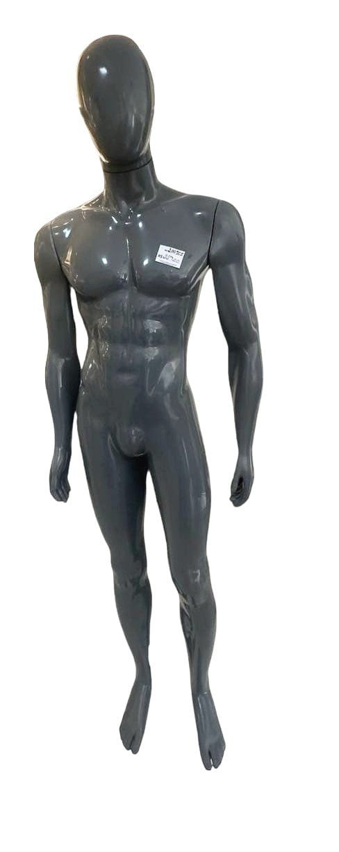 MANEQUIM MASCULINO PLÁSTICO CINZA