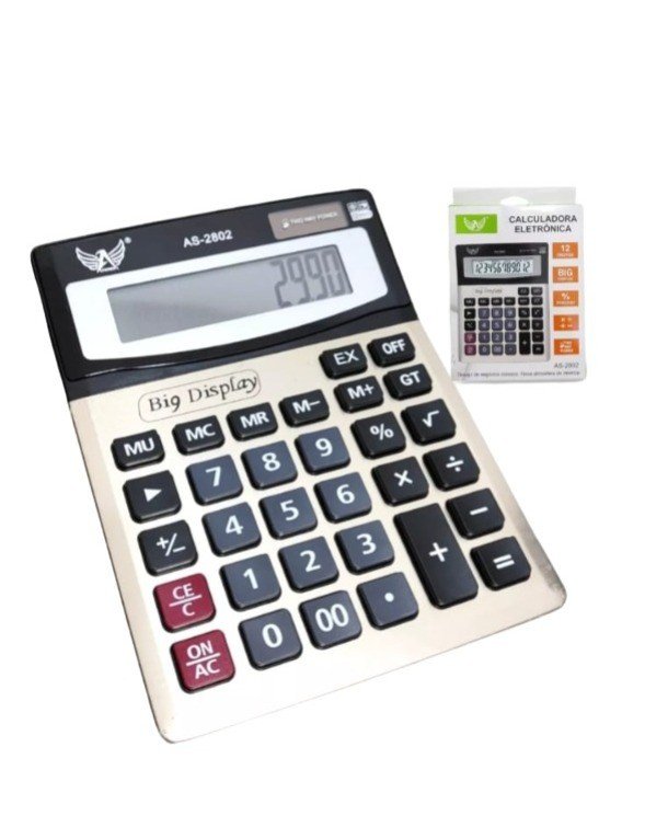 CALCULADORA PRETA GRANDE