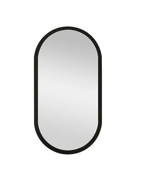 ESPELHO DE PAREDE OVAL PRETO