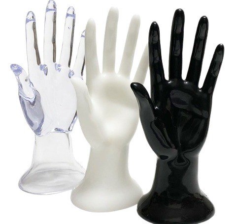 MÃO EM ACRÍLICO PARA ANEL