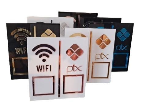 PLACA QR CODE WIFI/PIX