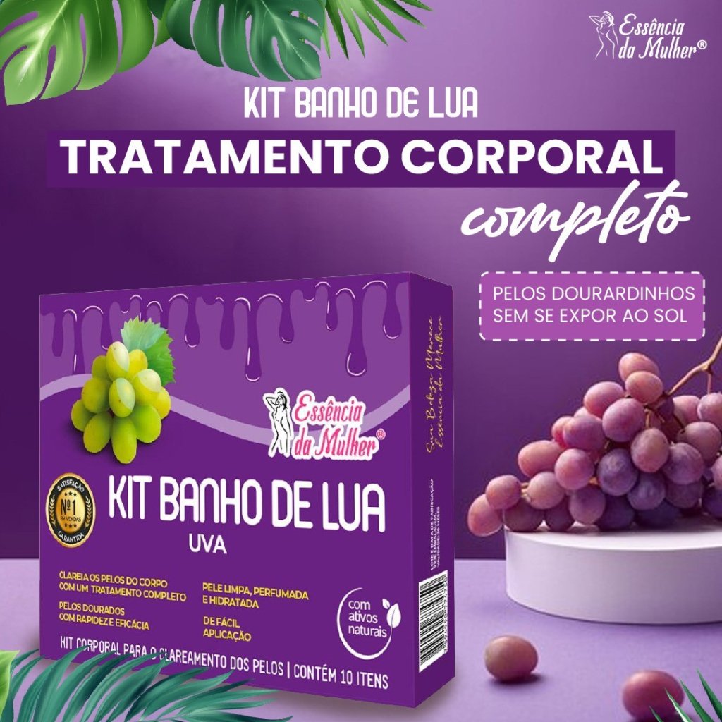 Kit banho de lua uva 