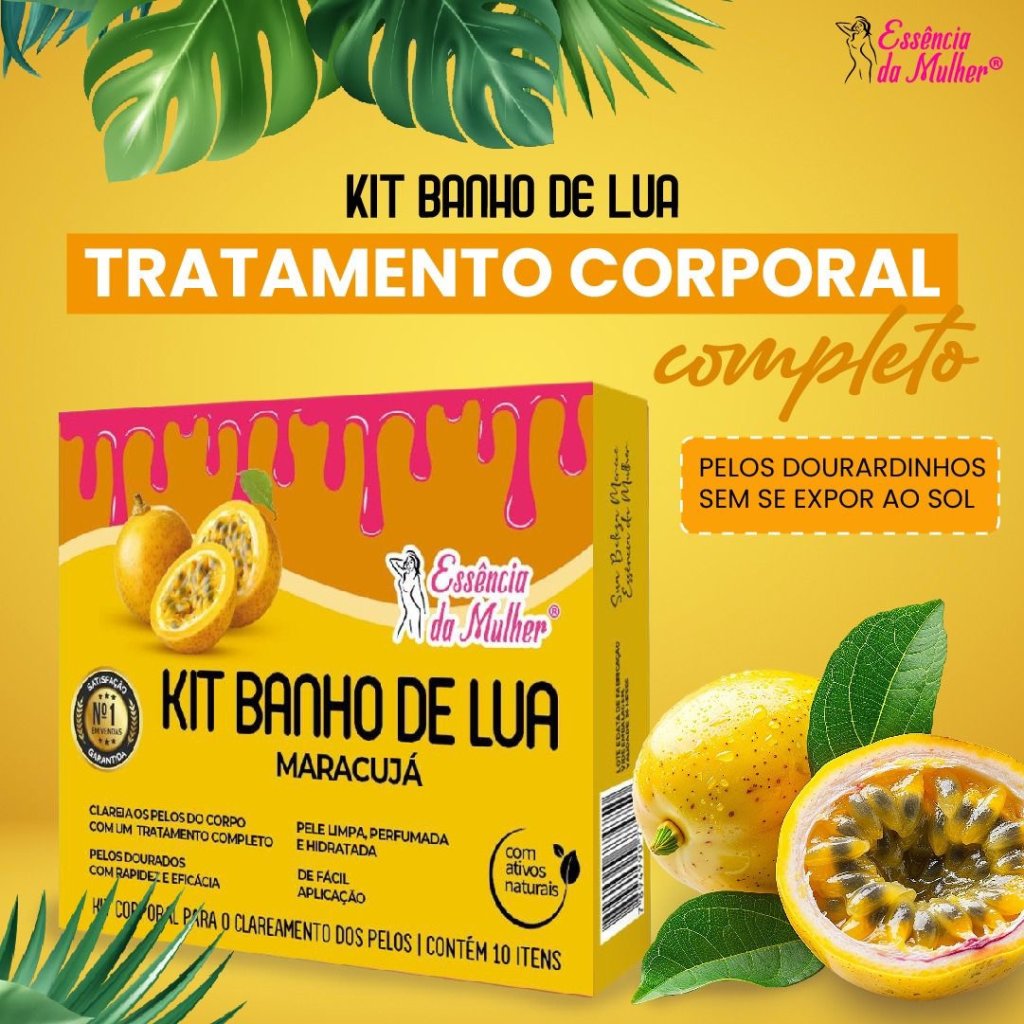 Kit Banho de lua de maracujá 