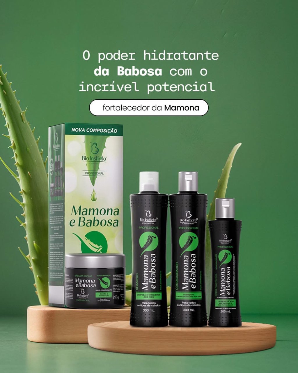 Kit mamona e babosa 4pçs