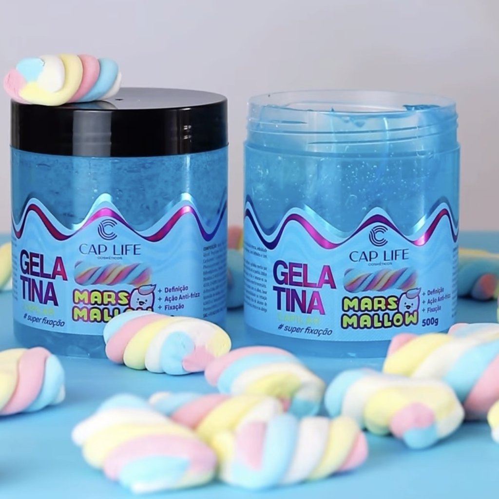 Gelatina capilar marshmallow