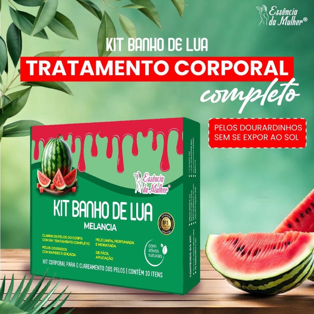 Kit Banho de lua melancia 